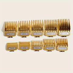 10pcs Golden Hairdressing Comb Set Salon All Hair Types