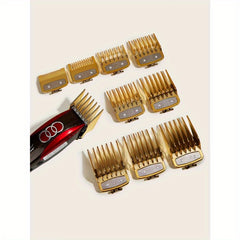 10pcs Golden Hairdressing Comb Set Salon All Hair Types