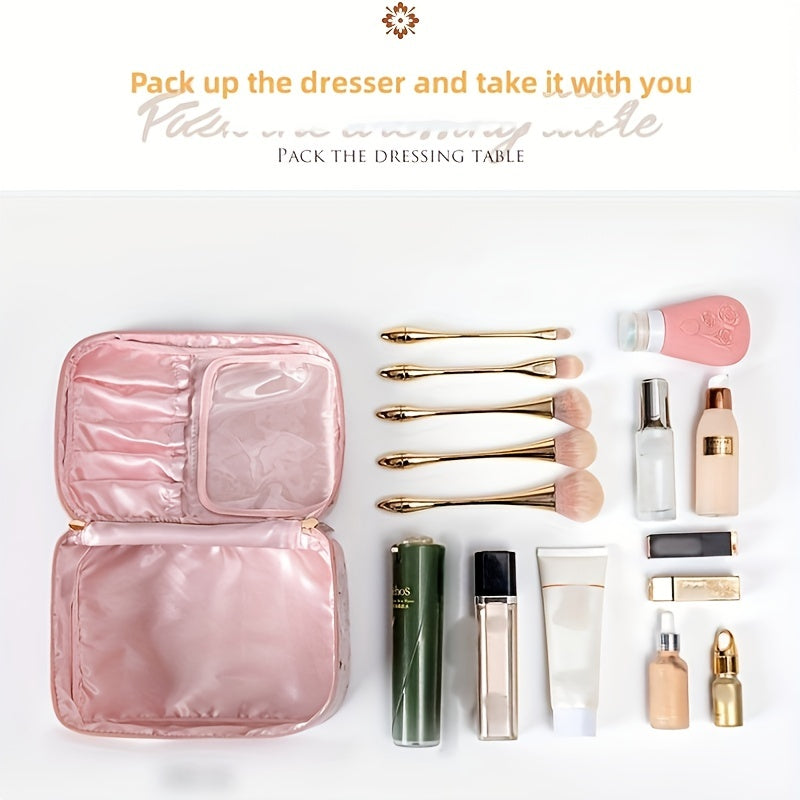 Star Pattern Velvet Cosmetic Bag Portable Toiletry Wash Bag