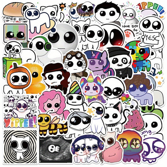 50pcs Yipee Graffiti Stickers Waterproof Vinyl Decals for Skateboards Phones Gui