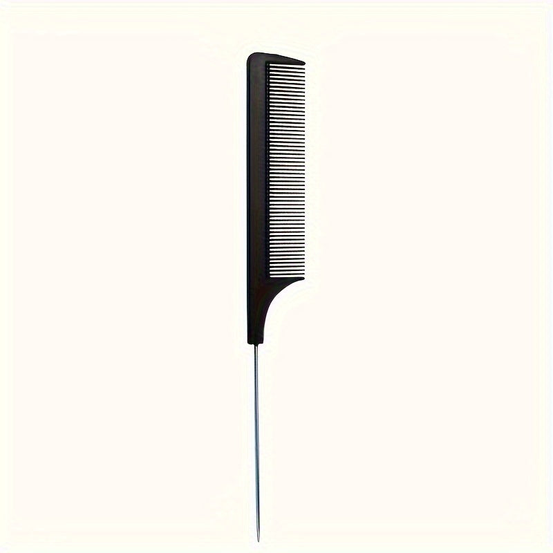 Rat Tail Teasing Comb Stainless Steel Pin Fine Tooth Hairbrush