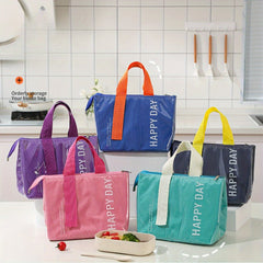 Large Capacity Insulated Lunch Bag, Durable Oxford Fabric