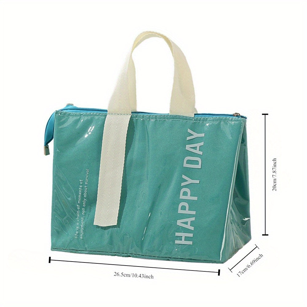 Large Capacity Insulated Lunch Bag, Durable Oxford Fabric