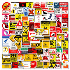 100pcs Waterproof Sticker Pack - Funny Cartoon Designs