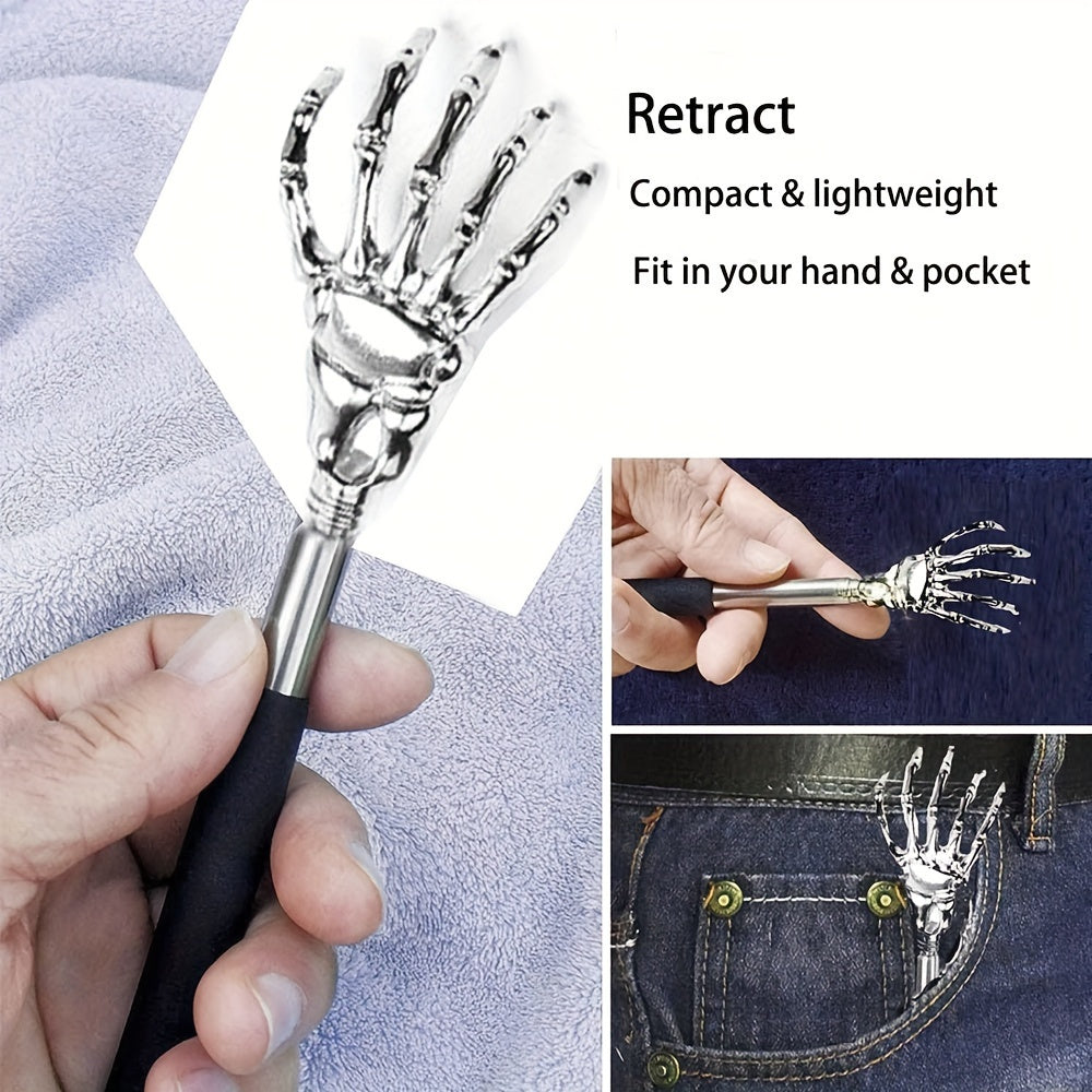 Adjustable Stainless Steel Back Scratcher Portable Retractable Claw Massager