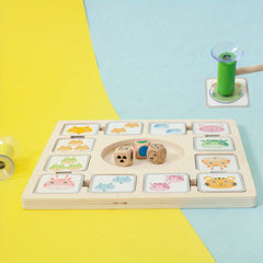 Animal Matching Game Educational Wooden Toy for Preschool