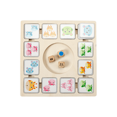 Animal Matching Game Educational Wooden Toy for Preschool