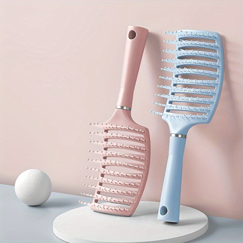 Detangling Hair Brush for All Hair Types Vented Nylon Bristles & ABS Handle