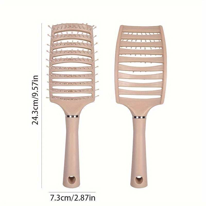 Detangling Hair Brush for All Hair Types Vented Nylon Bristles & ABS Handle