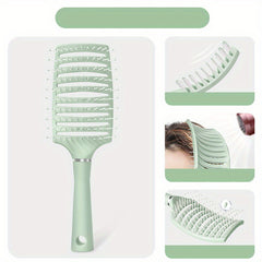 Detangling Hair Brush for All Hair Types Vented Nylon Bristles & ABS Handle