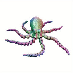 Colorful 3D Octopus with Flexible Joints - Creative Desk Toy