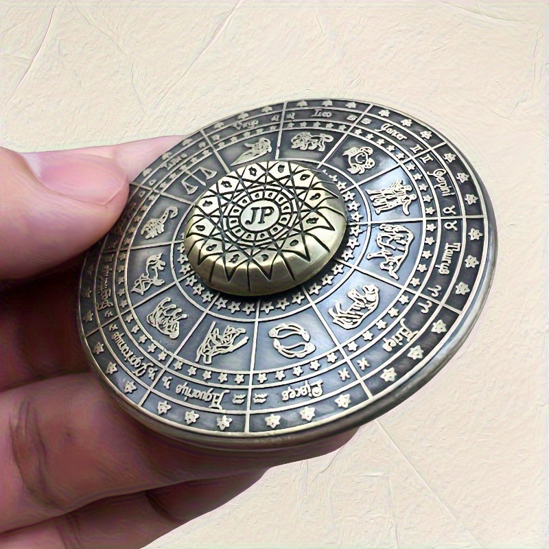 Bronze Constellation Compass Fidget Spinner Aluminum Alloy Toy