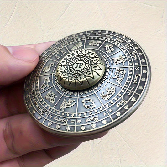 Bronze Constellation Compass Fidget Spinner Aluminum Alloy Toy