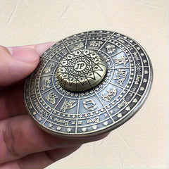 Bronze Constellation Compass Fidget Spinner Aluminum Alloy Toy