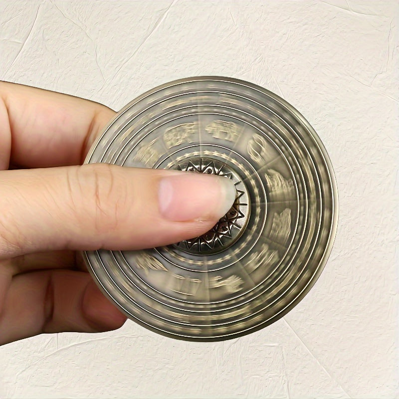 Bronze Constellation Compass Fidget Spinner Aluminum Alloy Toy