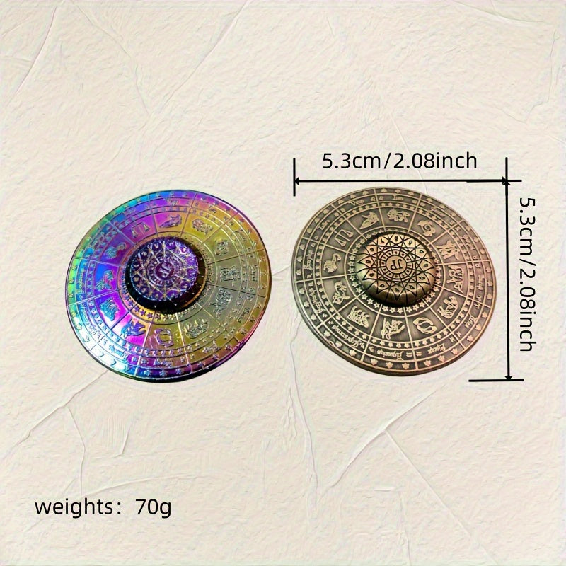Bronze Constellation Compass Fidget Spinner Aluminum Alloy Toy
