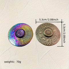 Bronze Constellation Compass Fidget Spinner Aluminum Alloy Toy