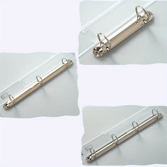 A4 Transparent Plastic Binder Punch Folder for Office Files Storage