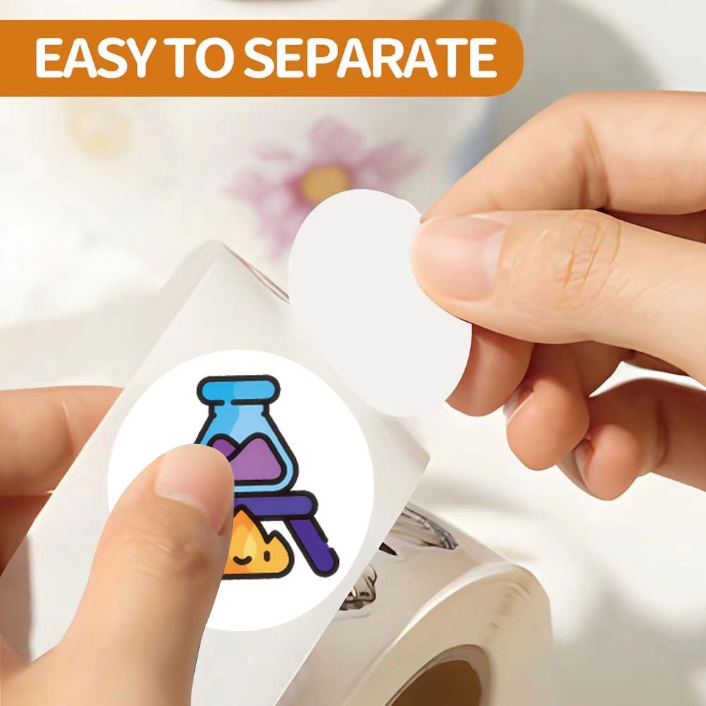 Chemistry Cartoon Stickers Scientists Circular Design