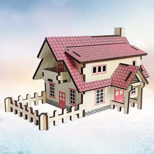 Wooden Puzzle 3D Assembling Model Toys