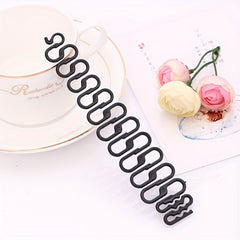 3pcs Acrylic Fishbone Braiding Tools for Ponytails & Braids