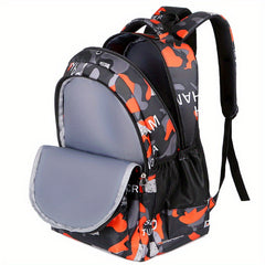 Camouflage Print Backpack for Junior High and High School Students