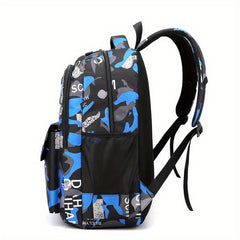 Camouflage Print Backpack for Junior High and High School Students