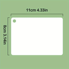 20pcs Double Sided Blank Flash Cards Dry Erase Waterproof Glossy Finish