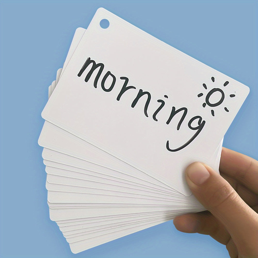 20 Pack LACHILLY Reusable Flash Cards Double Sided Dry Erase DIY Vocab