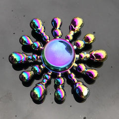 Colorful Fidget Spinner Toy with Ball Bearings for Smooth Spinning