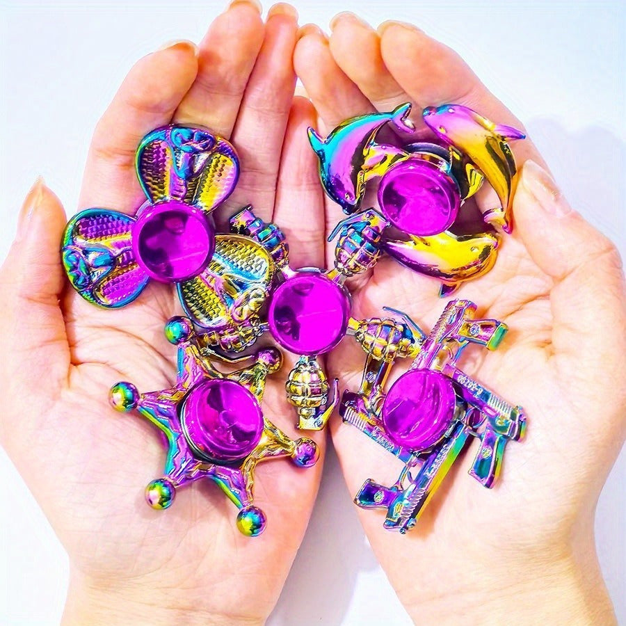 Colorful Fidget Spinner Toy with Ball Bearings for Smooth Spinning