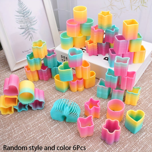 Colorful Coil Springs Assorted Shapes for Kids Party & Educational Games
