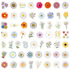 Whimsical Daisy & Wildflower Vinyl Sticker Pack