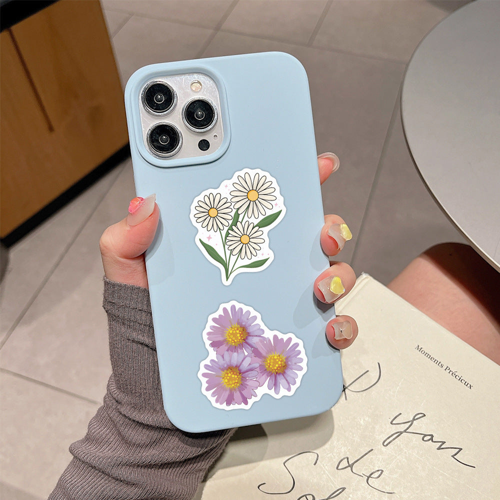 Whimsical Daisy & Wildflower Vinyl Sticker Pack