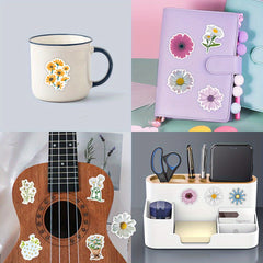 Whimsical Daisy & Wildflower Vinyl Sticker Pack