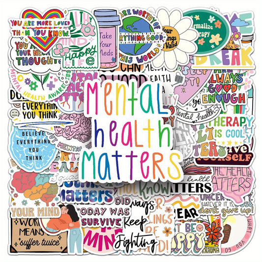 100pcs Motivational Quotes Stickers Waterproof Vinyl Decals for Laptops & More