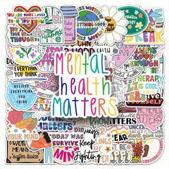 100pcs Motivational Quotes Stickers Waterproof Vinyl Decals for Laptops & More