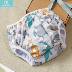 Happy Flute Reusable Swim Diaper Adjustable Waterproof Age 0-3