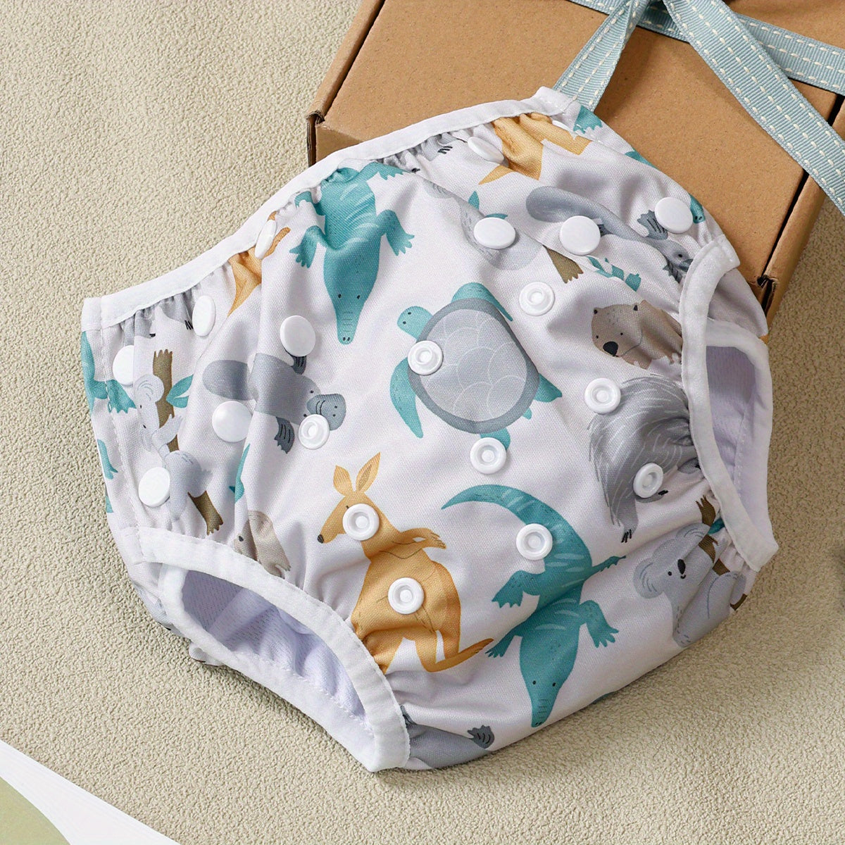 Happy Flute Reusable Swim Diaper Adjustable Waterproof Age 0-3