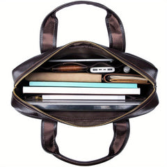 Men's Genuine Leather Briefcase Computer Bag