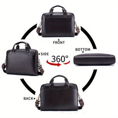 Men's Genuine Leather Briefcase Computer Bag