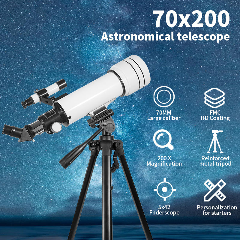 Astronomical Telescope F40070 200X Magnification