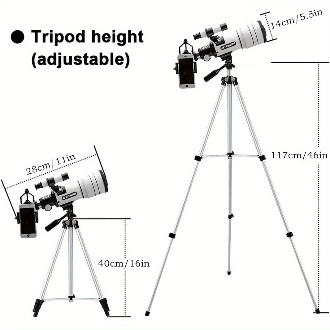 Afterwave HD Astronomical Telescope F30070 with Adjustable Tripod