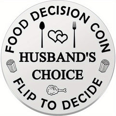 Funny Food Decision Maker Coin For Couple Valentines Gift