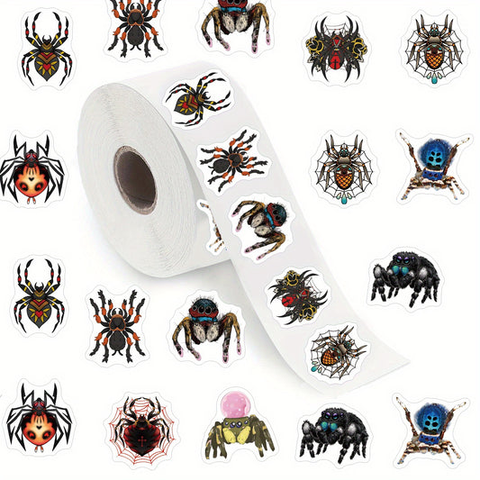 500pcs Spider Insect Sticker Pack - Water Bottles Laptop Decals