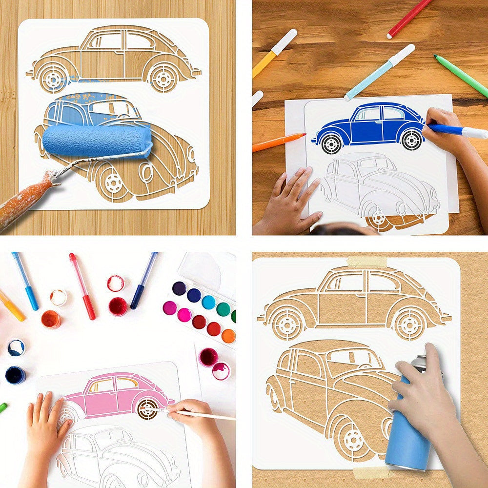 Reusable Pet Drawing Stencil for DIY Scrapbooking - 30cm Square
