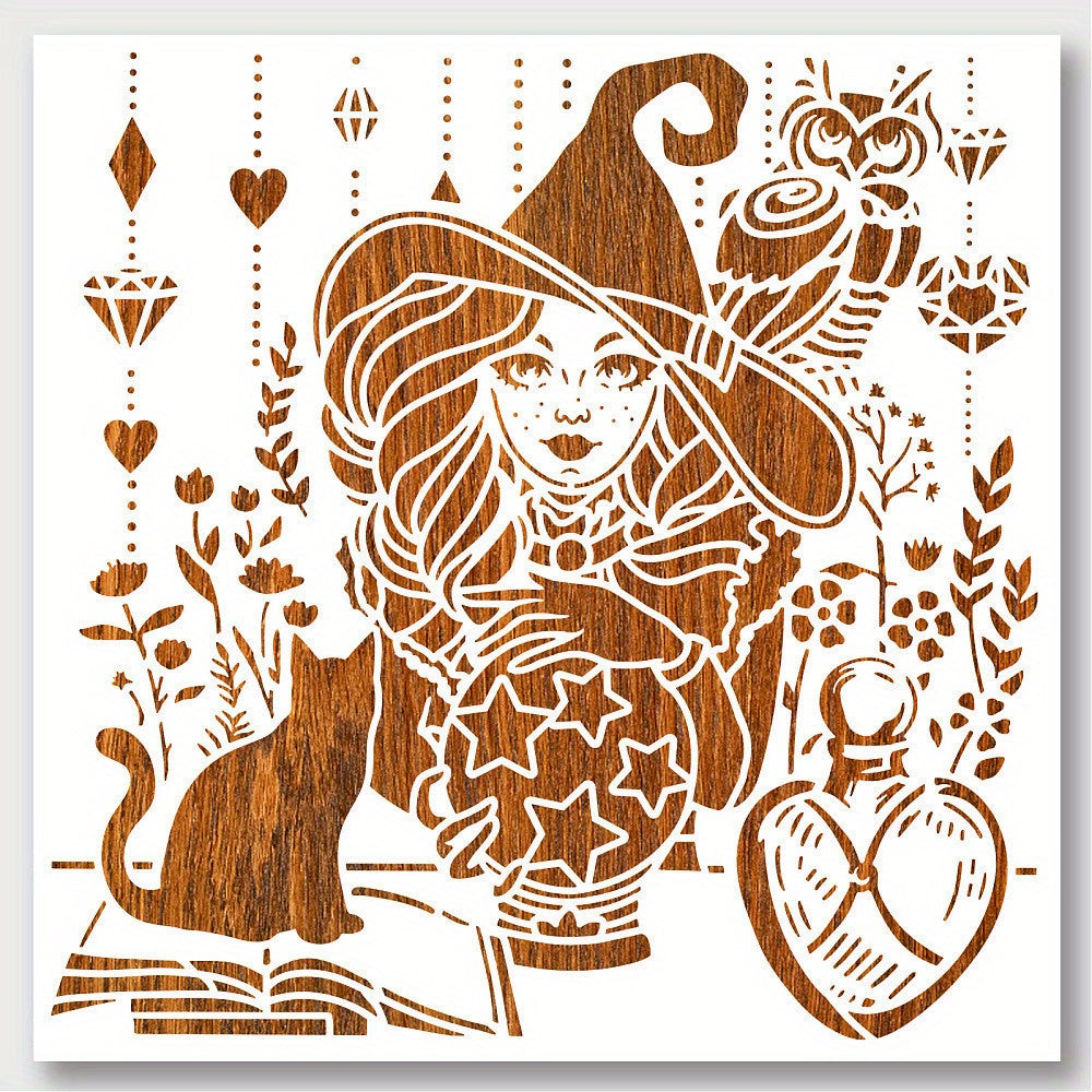 Reusable Pet Drawing Stencil for DIY Scrapbooking - 30cm Square