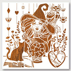 Reusable Pet Drawing Stencil for DIY Scrapbooking - 30cm Square