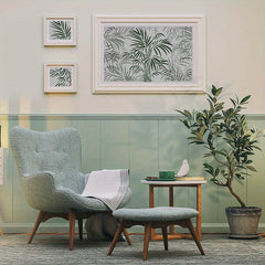 Reusable Leaf Pattern Stencil for DIY Painting - 1Pc 30x30cm