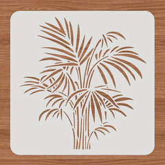 Reusable Leaf Pattern Stencil for DIY Painting - 1Pc 30x30cm